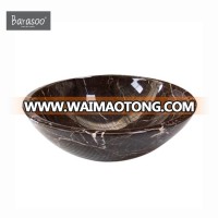 Single Hole Sanitary Ware Marble Black Basin Bathroom From China