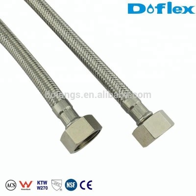 Doflex 2015 new design high pressure 1/2 inch Stainless Steel 304 Wire Braided flexible Hose